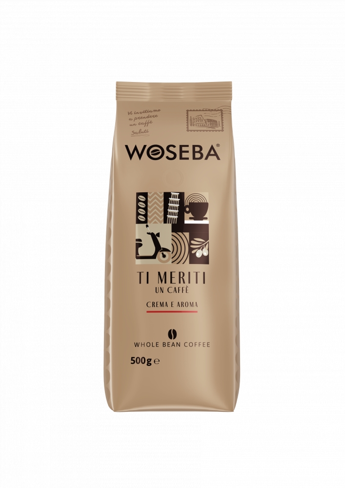 Woseba zrnková káva Ti Meriti Crema 500g