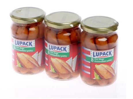 Lupack Párky 8 hot dogs 270 g
