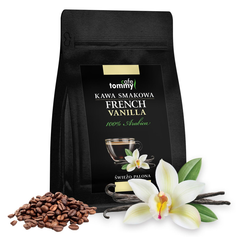 Tommy Cafe zrnková káva s přichutí franczouské vanilky 250g