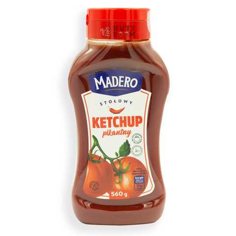 Madero kečup ostrý 560g, cena za kus