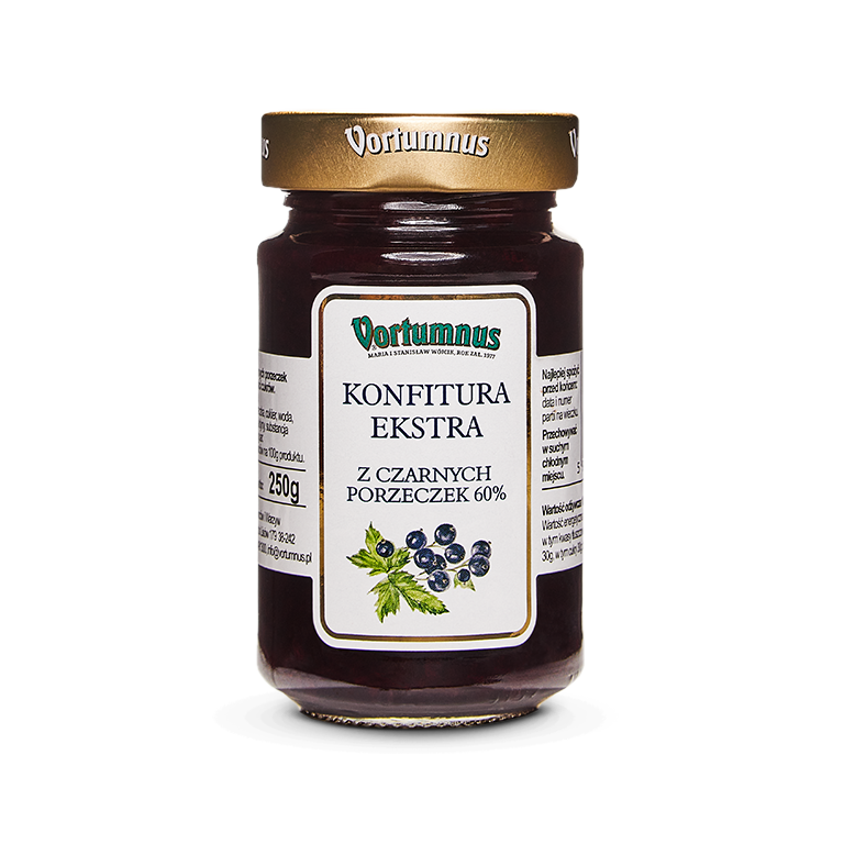 Vortumnus marmeláda z černého rybízu 60% cena 250g