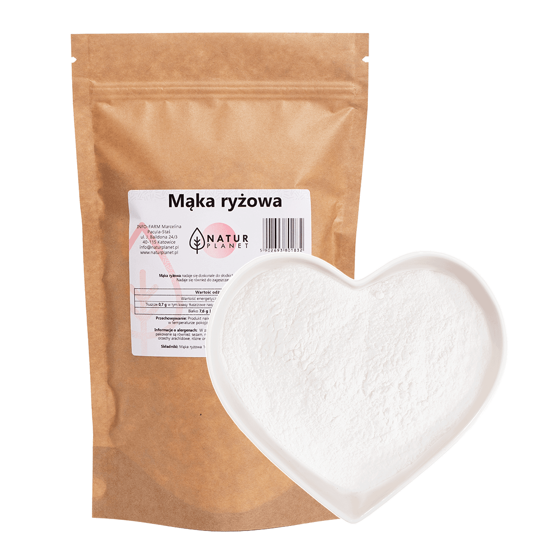 Natur Planet rýžová mouka 1kg, cena za ks