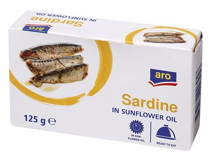 ARO Sardinky v rostlinném oleji 125g, cena za ks