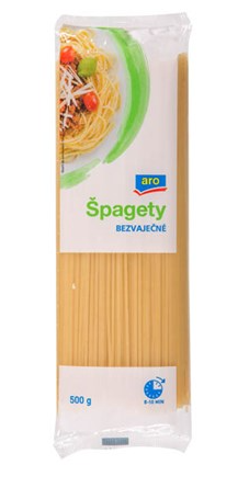 aro Špagety bezvaječné 500 g, cena za ks