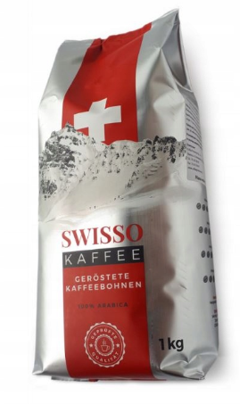 SWISSO zrnková káva 1kg, cena za ks