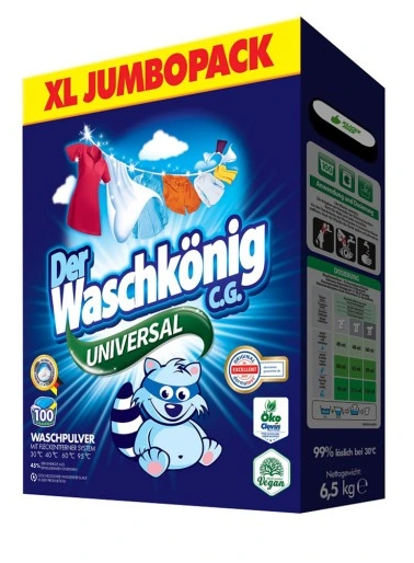 WASCHKONIG univerzální prací prášek, 100PD/6,5kg, cena za ks